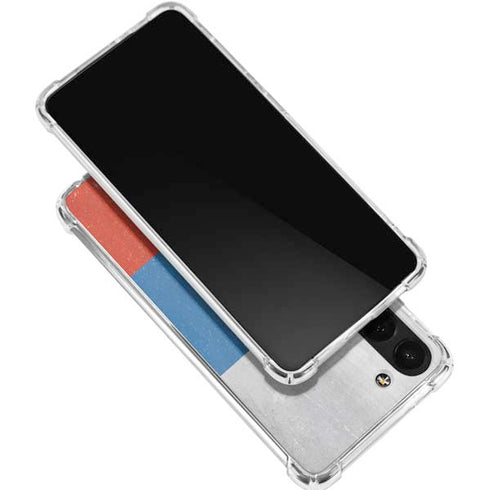 Russian Flag Distressed Galaxy S24 FE Clear Case